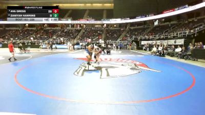 235 lbs Cons. Round 1 - ZaNiyah Hawkins, Indian River-3 vs Ava Gregg, Shaker-2