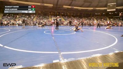 75 lbs Quarterfinal - Scarlett Baker, Savage House Wrestling Club vs Nour Almohri, Michigan Revolution