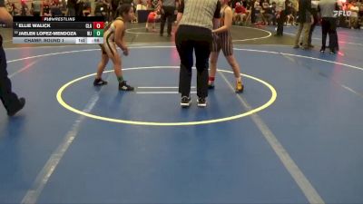 Champ. Round 1 - Ellie Walick, Claymont vs Jaelen Lopez-mendoza, West Jefferson