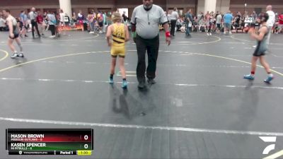 80 lbs Round 1 (6 Team) - Kasen Spencer, Mi Pitbulls vs Mason Brown, Missouri Outlaws