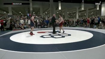 Masters A FS - 100 lbs Semis - Michael Baumhart, Illinois vs Zeke Alleman, California