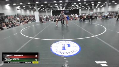 144 lbs Cons. Semi - Lorenzo Gallegos, SJF/HAC vs Tristan North, Wisconsin