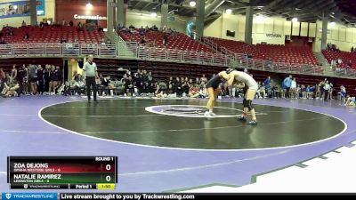 110 lbs Round 1 (8 Team) - Natalie Ramirez, Lexington Girls vs Zoa Dejong, Omaha Westside Girls