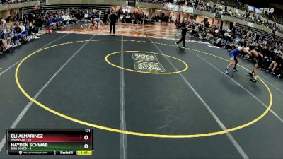 121 lbs Round 3 (4 Team) - Hayden Schwab, Don Bosco vs Eli Almarinez, Vacaville