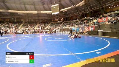 130 lbs Round Of 16 - Oakley Rich, Dodge City Wrestling Academy vs Zane Wesely, Wahoo