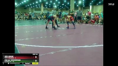 116 lbs Round 2 (8 Team) - Jed Grise, Team Arkansas vs Micah Woodman, Elevate WC