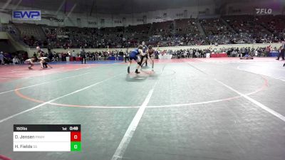 150 lbs Consi Of 8 #1 - Dane Jensen, Pawhuska vs Hunter Fields, Sand Springs HS