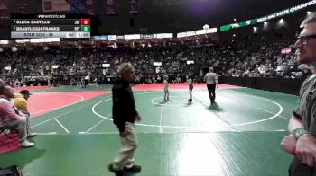 85 lbs Round 2 - Brantleigh Franks, PPY2 vs Olivia Castillo, JRP1