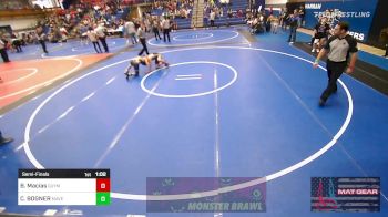 110 lbs Semifinal - Briggin Macias, Guymon Wrestling vs COLTON BOGNER, Maverick Elite Wrestling