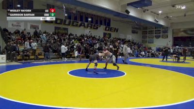 153 lbs Consi Of 8 #2 - Wesley Hayden, Los Gatos vs Garrison Sartain, Edmond North (OK)