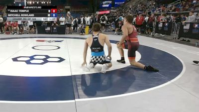 150 lbs Champ. Rd Of 128 - Isaac Temple, Indiana vs Mitchell Rowland, North Carolina