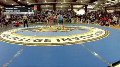 138 lbs Champ. Round 1 - Preston Malkin, Foothill vs Manakai Kirn, Galena