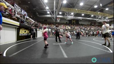 60-70 lbs Consolation - Scarlett Bilodeau, Choctaw Ironman vs Frankie Chapman, Bridge Creek Youth Wrestling