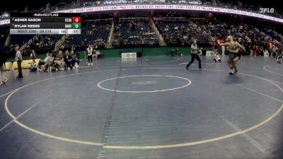 2A 215 lbs 3rd Place Match - Rylan Heers, Bandys High School vs Asher Eason, Heide Trask Senior High School