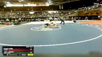 165 lbs Quarterfinal - Kash Cobb, Weiser vs Leif Larwin, Bend Senior