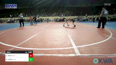 85 lbs Consi Of 8 #1 - Joe Hinz, Weatherford Youth Wrestling vs Aiden Hillis, Norman Grappling Club