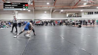 110 lbs Cons. Round 7 - Olivia Moyer, DeWitt (Girls) vs Tatianna Castillo, Lowell (Girls)