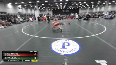 84 lbs Cons. Round 4 - Ayden Ortiz, Bear Cave Wrestling Club vs Esaias Koethe, Big Game Wrestling Club