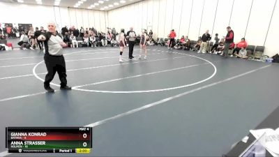 124 lbs Round 3 (4 Team) - Anna Strasser, Holmen vs Gianna Konrad, Batavia