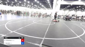 65 lbs Semifinal - Andy Villalobos, Monster Garage vs Taze Daniels, Rising Sun WC
