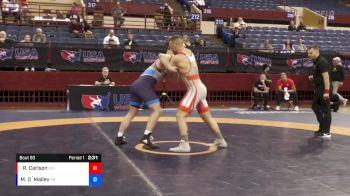 87 lbs Champ. Round 2 - Richard Carlson, Minnesota Storm vs Michael O`Malley, Pennsylvania RTC