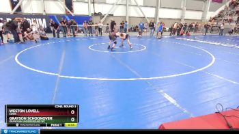 82 lbs Cons. Round 3 - Grayson Schoonover, Okanogan Underground WC vs Weston Lovell, COWA