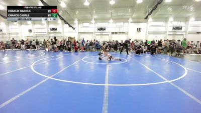 50 lbs 3rd Place - Charlie Harold, WV vs Chance Castle, WV