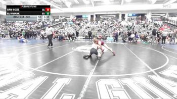 138 lbs Cons. Round 1 - Eli Swank, Riverton vs Sam Coxe, Hillcrest CA