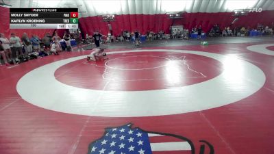 100 lbs Finals (2 Team) - Molly Snyder, Team Pink vs Kaitlyn Kroening, Team White