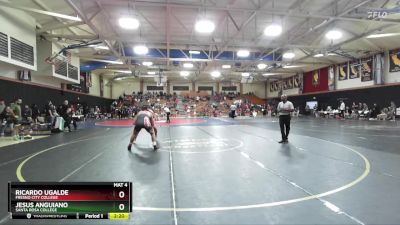 184 lbs Quarterfinal - Jesus Anguiano, Santa Rosa College vs Ricardo Ugalde, Fresno City College