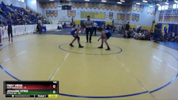 106 lbs Round 3 (8 Team) - Jovianni Otriz, Attack WC vs Trey Viens, Team Barracuda