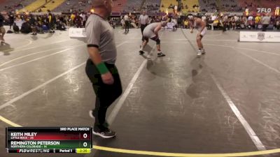 285 lbs Placement Matches (16 Team) - Remington Peterson, Northern Colorado vs Keith Miley, Little Rock