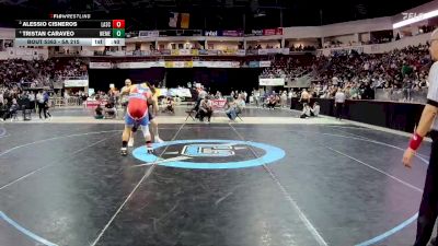 5A 215 lbs 3rd Place Match - Tristan Caraveo, West Mesa vs Alessio Cisneros, Las Cruces