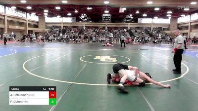 144 lbs Consi Of 8 #2 - Josh Schildiner, Northern Highlands vs Patrick (Pat) Quinn, Paramus Catholic