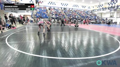 102 lbs Rr Rnd 1 - Mckinlee Dosh, Bristow Elementary Wrestling Club vs Emberlynn Riley, Skiatook Youth Wrestling