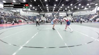 285 lbs Champ. Round 1 - Mason Ayers, Unattached The Citadel vs Braden Ewing, Liberty U