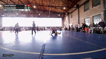 110 lbs Consolation - Hayley Bentley, Brushy Wrestling Club vs Fayelen Brown, Sperry Wrestling Club