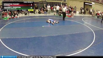 51 lbs Cons. Round 2 - Stockton Toomey, Enterprise vs Maverick Johnston, Timpanogos Wrestling