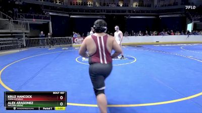 215 lbs Cons. Round 2 - Alex Aragonez, Walden Grove vs Kruz Hancock, Yuma Catholic