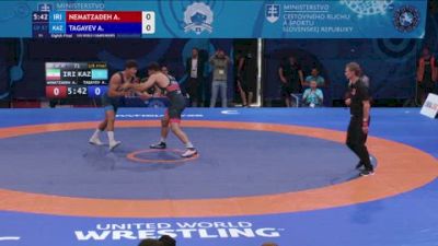 87 kg 1/8 Final - Amirhossein Nematzadeh, Iran vs Alikhan Tagayev, Kazakhstan