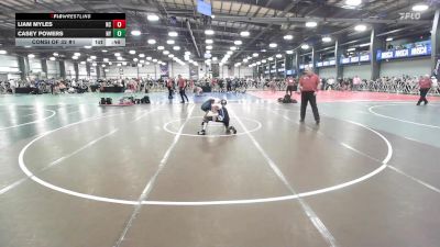 106 lbs Consi Of 32 #1 - Liam Myles, NC vs Casey Powers, NY