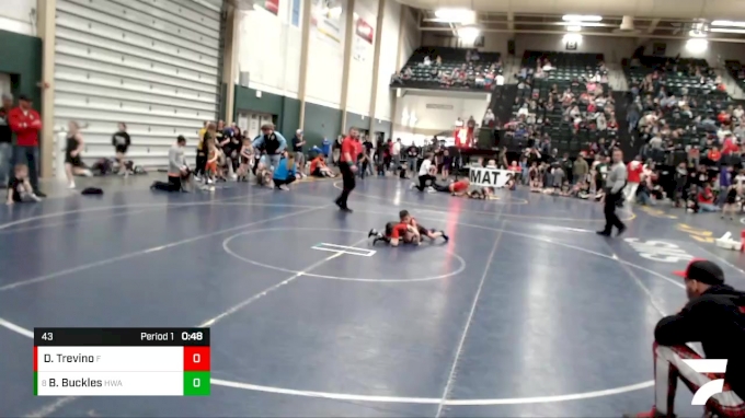 43 lbs Semifinal - Blaine Buckles, HWA vs Damian Trevino, Panhandle ...