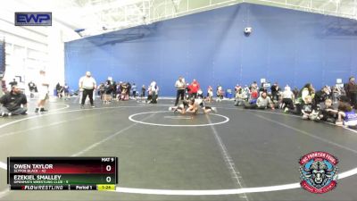 92 lbs Placement (4 Team) - Owen Taylor, Slyfox Black vs Ezekiel Smalley, OpenMats Wrestling Club