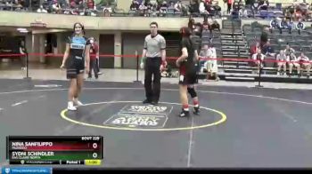 132 lbs Cons. Round 2 - Nina Sanfilippo, Muskego vs Sydni Schindler, Eau Claire North