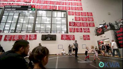 37-40 lbs Consolation - Oakley Everheart, Standfast vs Lynnen Holt, Ponca City Wildcat Wrestling