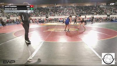 161 lbs Consi Of 8 #2 - Astri Cabrera, Warner Girls vs Jocelyn Miller, Pryor Tigers Wrestling