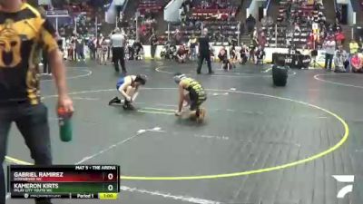 82 lbs Cons. Round 2 - Gabriel Ramirez, Downriver WC vs Kameron Kirts, Imlay City Youth WC