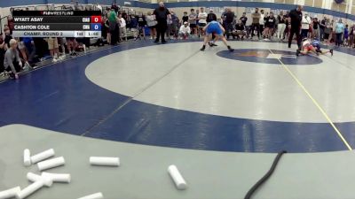 16U Boys FS - 120 lbs Champ. Round 2 - Wyatt Asay, Central Indiana Academy Of Wrestling vs Cashton Cole, Contenders Wrestling Academy