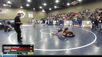106 lbs Quarterfinal - Anthony Castillo, Central East vs Yousef Jubrail, Chaminade