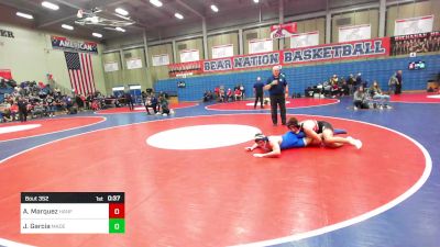 154 lbs Consi Of 16 #1 - Alan Marquez, Hanford vs Julio Garcia, Madera